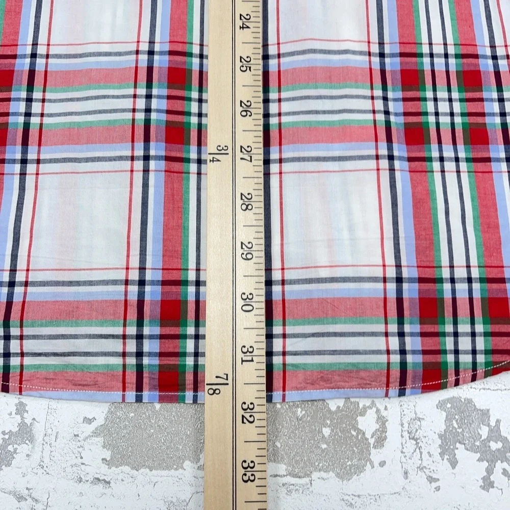 Polo Ralph Lauren Shirt Men XXL Red White Button Up‎ Camp Bradford Custom Fit